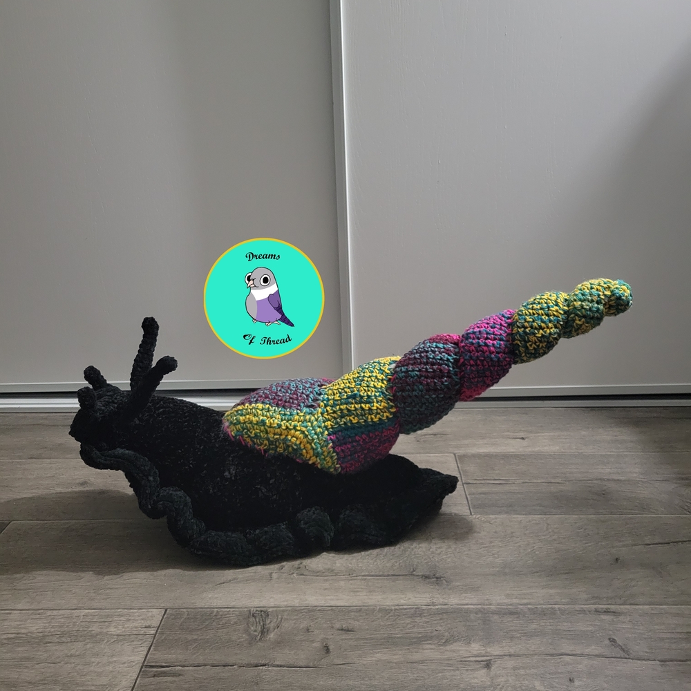 Colorful Crochet Snail Plush